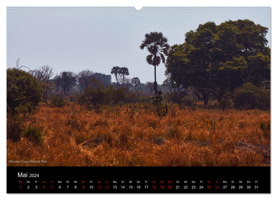 ZAMBIA IN THE HEART OF AFRICA (CALVENDO Premium Wall Calendar 2024) 