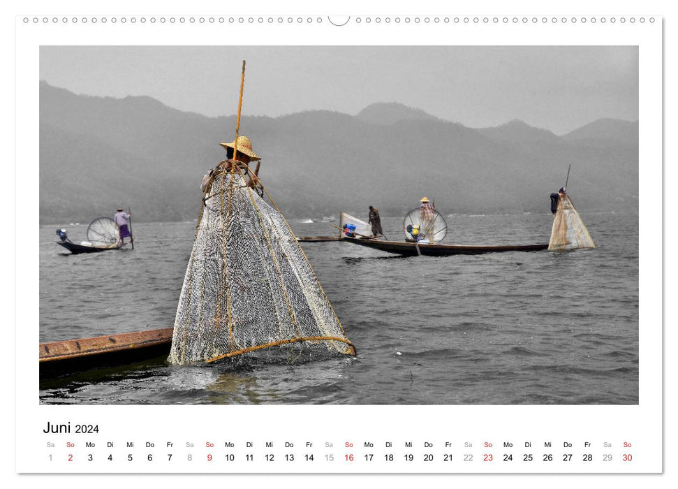 Myanmar – With Different Eyes (CALVENDO Premium Wall Calendar 2024) 