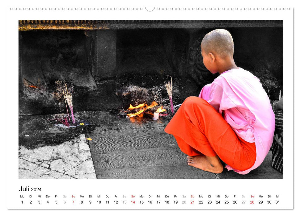 Myanmar – With Different Eyes (CALVENDO Premium Wall Calendar 2024) 