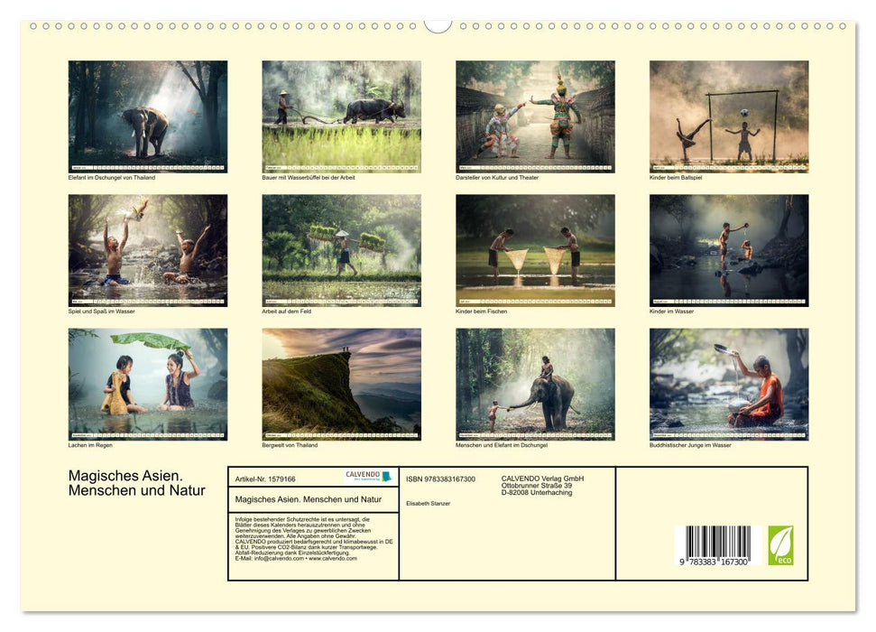 Magical Asia. People and Nature (CALVENDO Premium Wall Calendar 2024) 