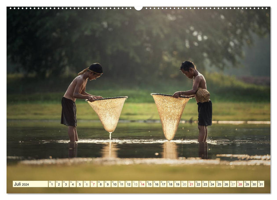 L'Asie magique. Les gens et la nature (Calendrier mural CALVENDO Premium 2024) 