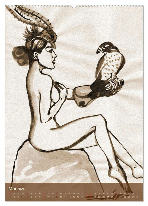 Burlesque Tierchen, pets & Kuscheltiere (CALVENDO Wandkalender 2024)