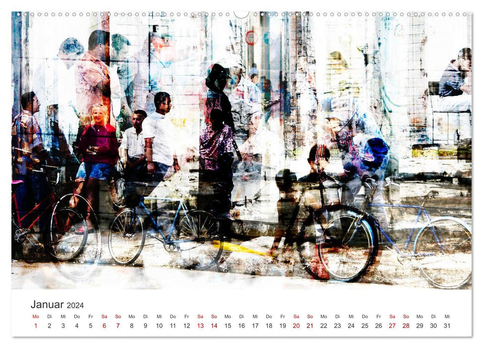Cuba autrement-art-ig (Calvendo Premium Wall Calendar 2024) 