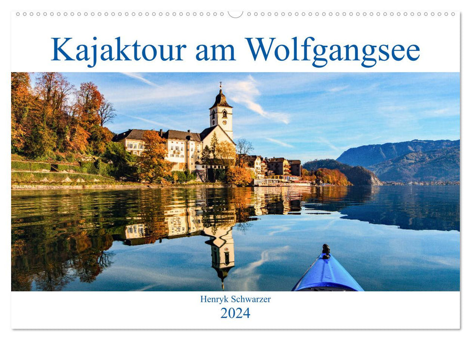 Kajaktour am Wolfgangsee (CALVENDO Wandkalender 2024)