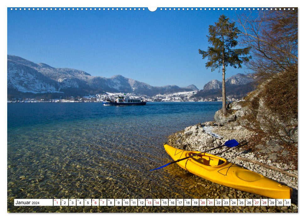 Tour en kayak sur le lac Wolfgangsee (calendrier mural CALVENDO 2024) 