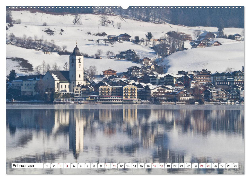 Tour en kayak sur le lac Wolfgangsee (calendrier mural CALVENDO 2024) 