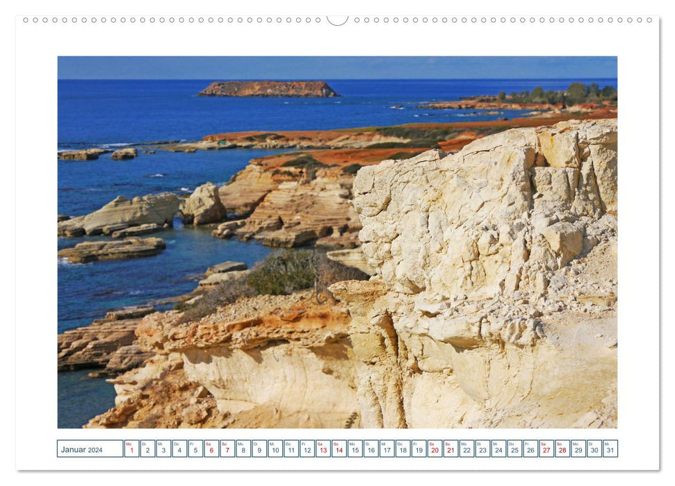 Zypern. Von Akamas bis Limassol (CALVENDO Premium Wandkalender 2024)