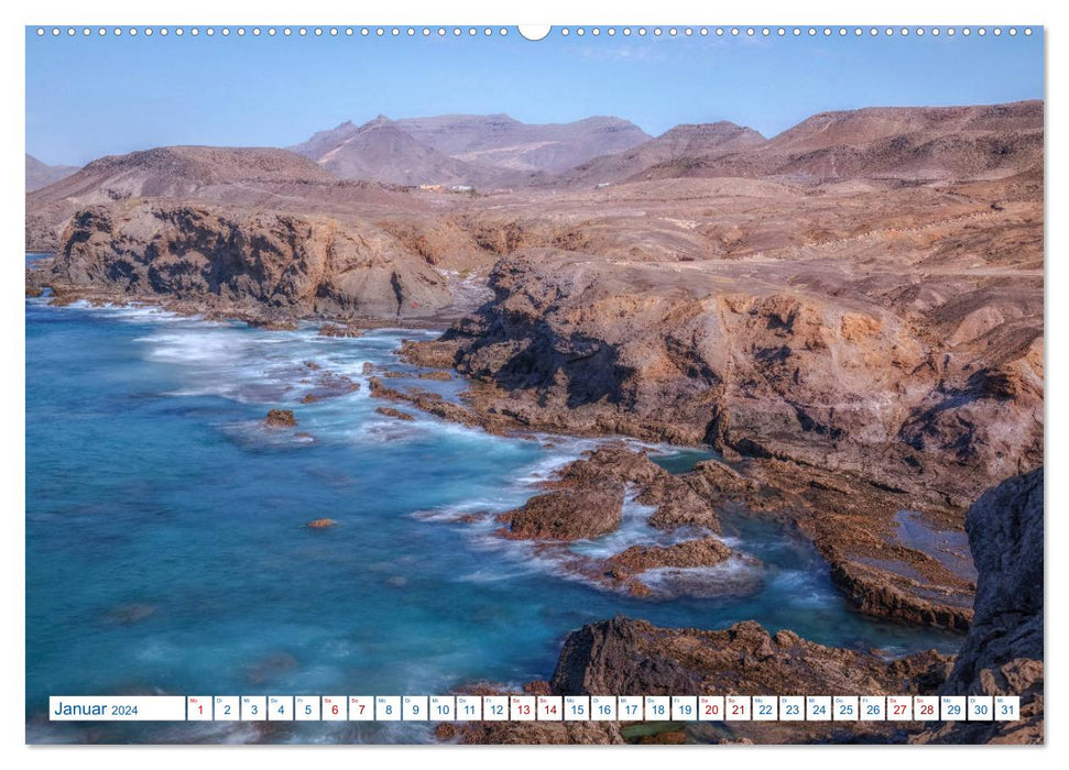 Fuerteventura, l'île sauvage des Canaries (Calendrier mural CALVENDO Premium 2024) 