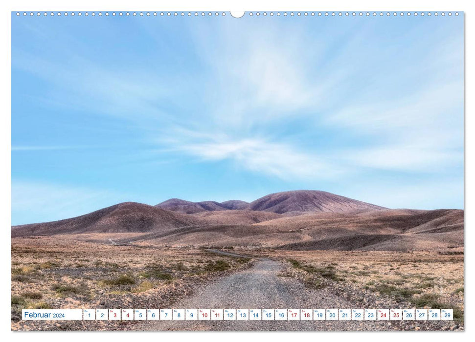 Fuerteventura, l'île sauvage des Canaries (Calendrier mural CALVENDO Premium 2024) 