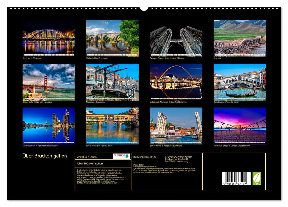 Über Brücken gehen (CALVENDO Premium Wandkalender 2024)