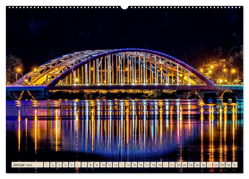 Marcher sur les ponts (Calendrier mural CALVENDO Premium 2024) 