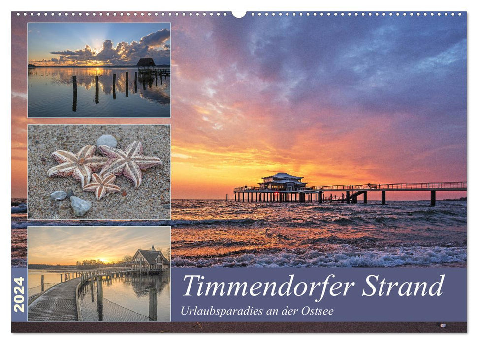 Timmendorfer Strand - paradis de vacances sur la mer Baltique (calendrier mural CALVENDO 2024)