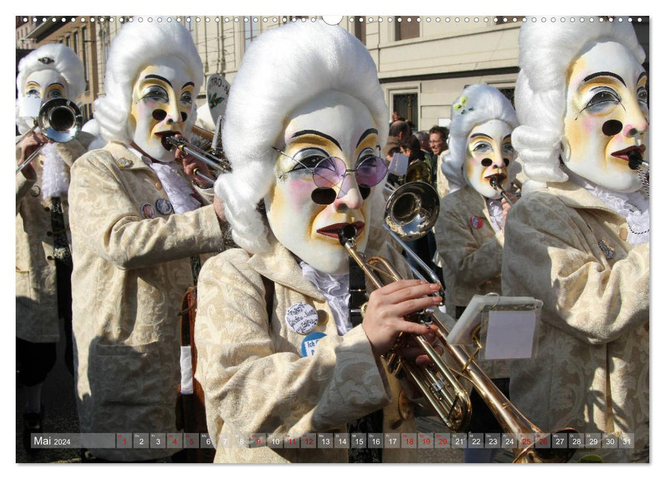 Le Carnaval de Bâle (Calendrier mural CALVENDO Premium 2024) 