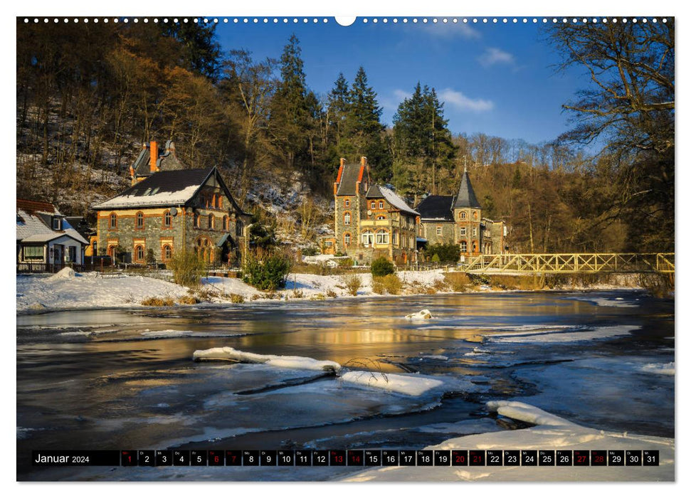 Flüsse und Seen im Harz (CALVENDO Wandkalender 2024)