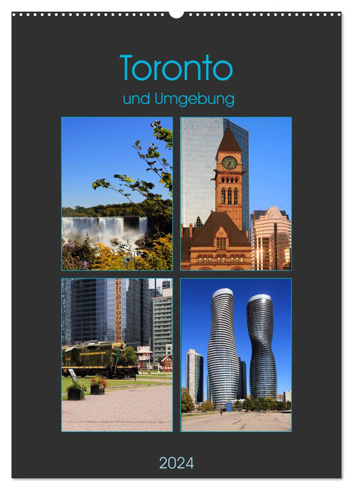 Toronto et ses environs (calendrier mural CALVENDO 2024) 