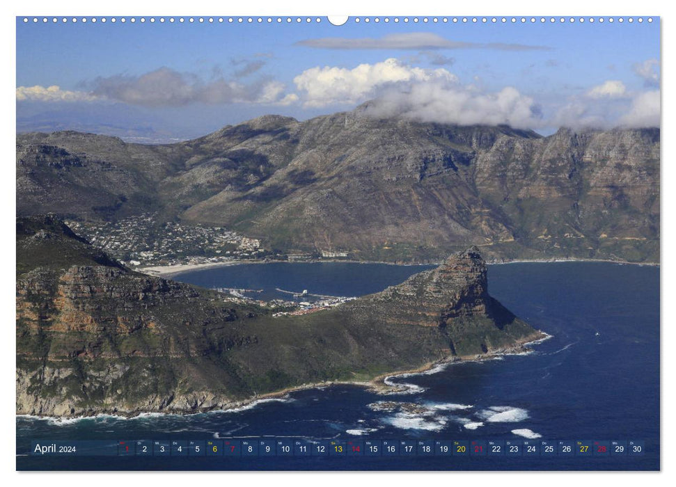 South Africa - Coastal flight from Cape Town to Dyker Island (CALVENDO Premium Wall Calendar 2024) 