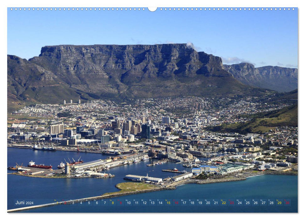 South Africa - Coastal flight from Cape Town to Dyker Island (CALVENDO Premium Wall Calendar 2024) 