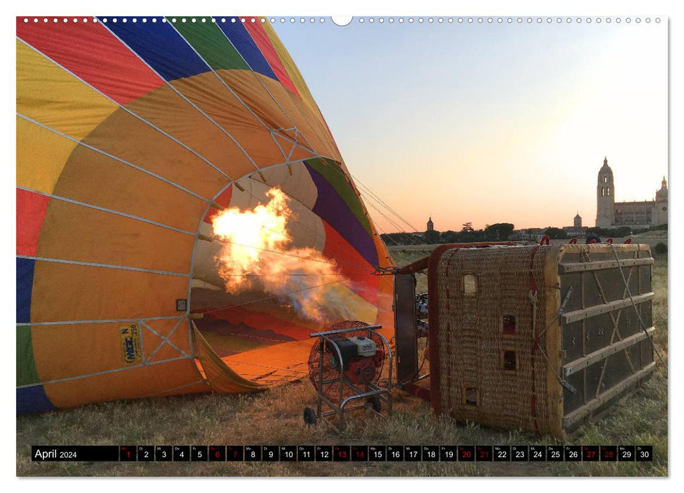 Vol en montgolfière - fascination et aventure (Calendrier mural CALVENDO Premium 2024) 