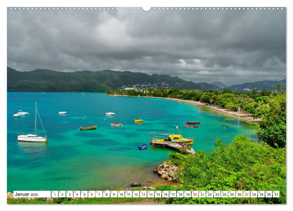 Martinique, les plages de rêve (Calendrier mural CALVENDO 2024) 