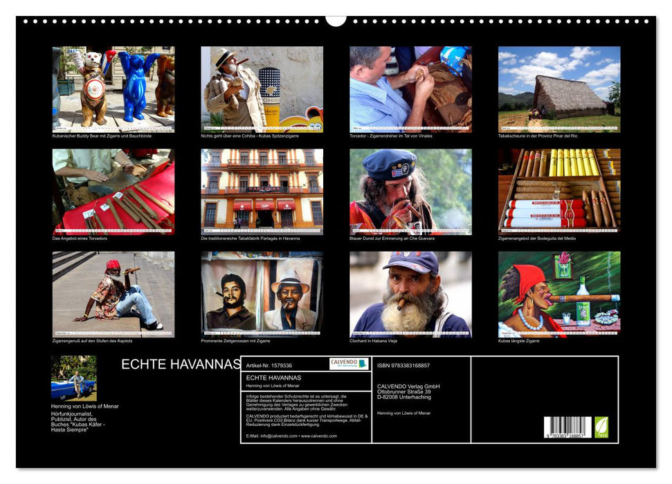 Echte Havannas - Zigarren "Made in Cuba" (CALVENDO Wandkalender 2024)