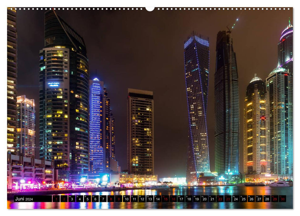 Ville du désert de Dubaï (calendrier mural CALVENDO 2024) 