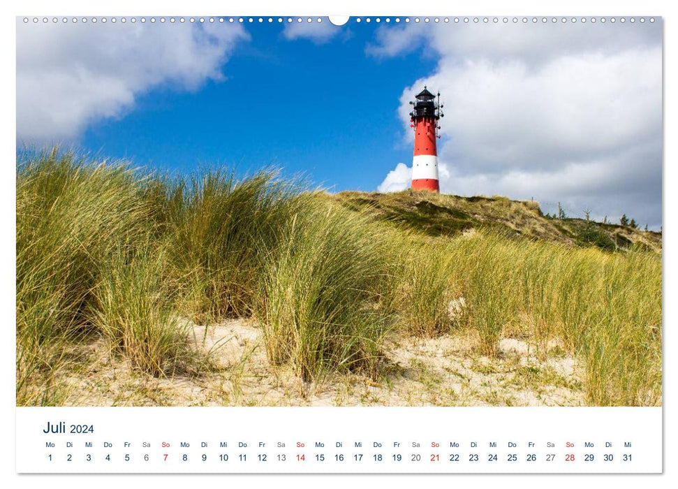 Phares au bord de la mer (Calvendo Premium Wall Calendar 2024) 