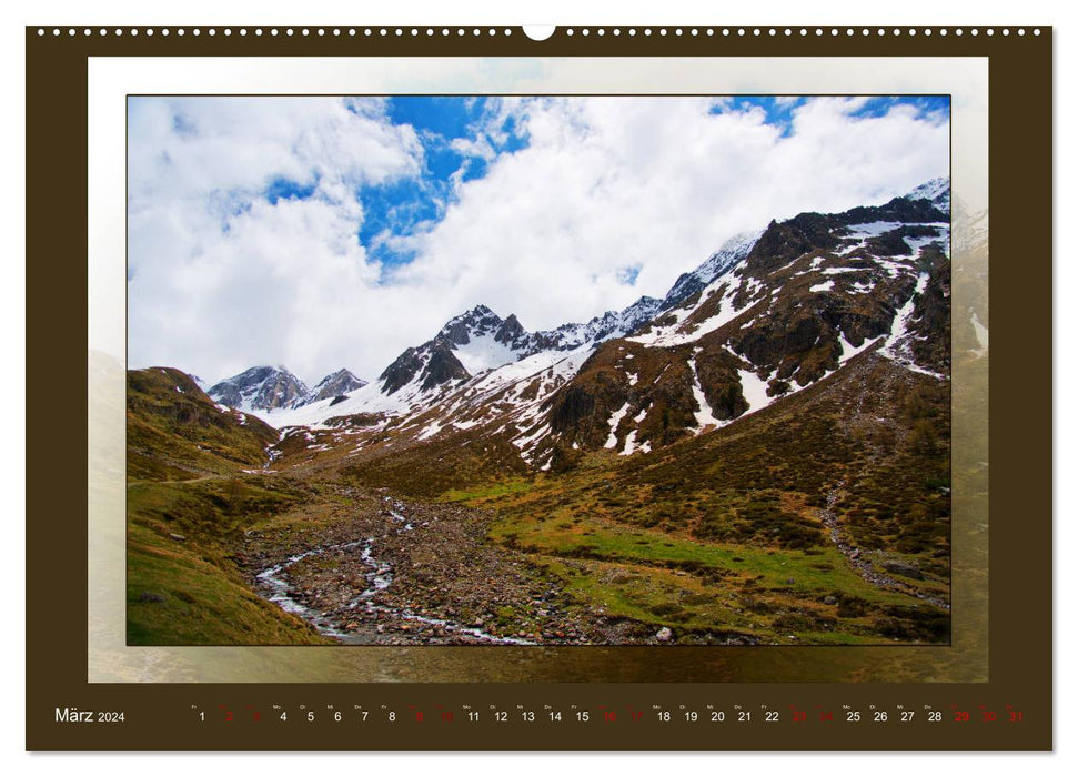 Das vergessene Tal. Schnalstal - Val Senales (CALVENDO Wandkalender 2024)