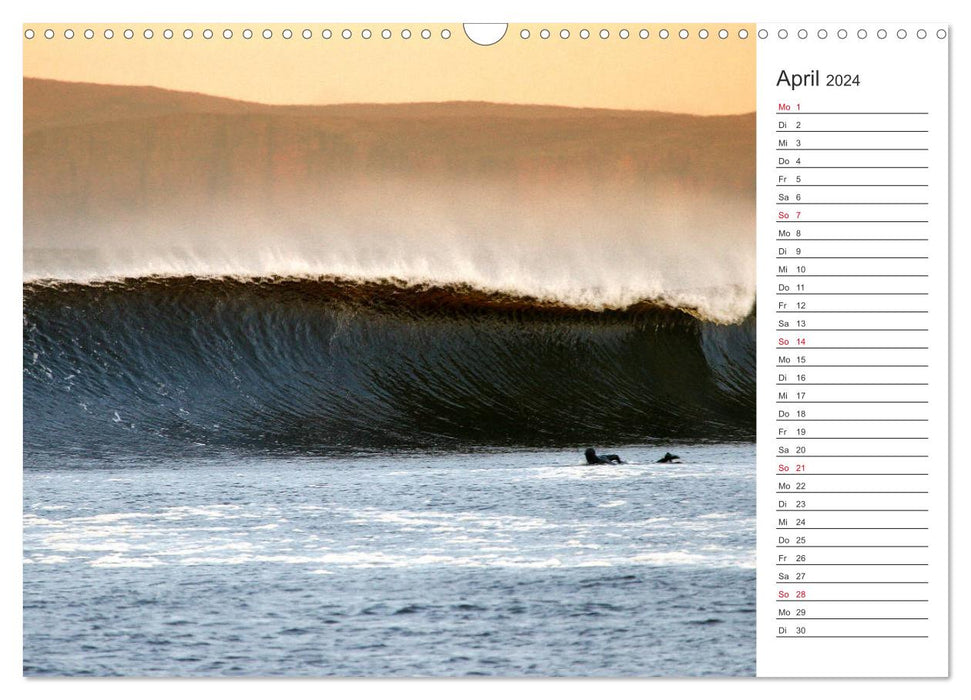 Surfen - Spaß auf den Wellen (CALVENDO Wandkalender 2024)