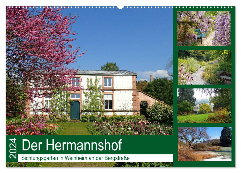 Der Hermannshof Sichtungsgarten in Weinheim an der Bergstraße (CALVENDO Wandkalender 2024)