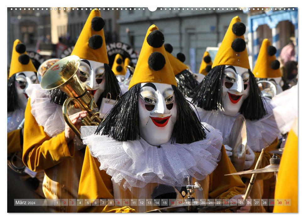Carnaval de Bâle (calendrier mural CALVENDO 2024) 