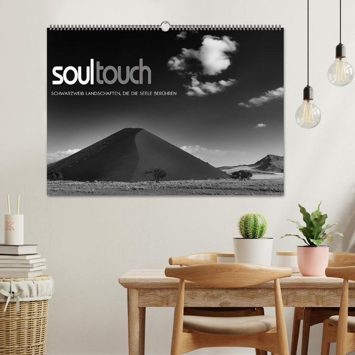 Soultouch - Des paysages en noir et blanc qui touchent l'âme (Calendrier mural CALVENDO 2024) 