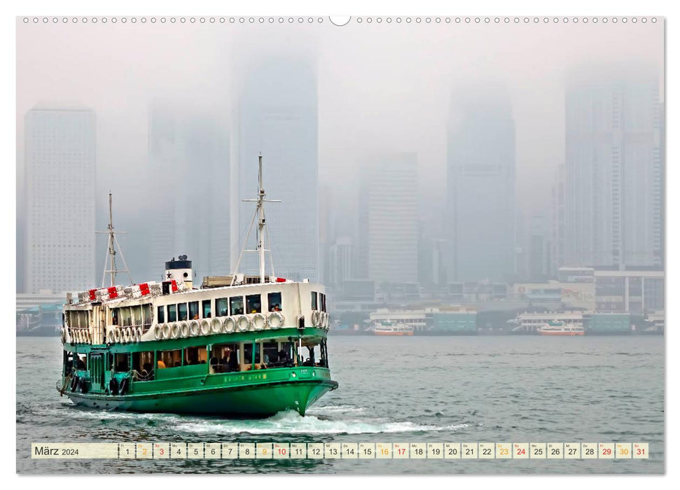 Ferries - de Warnemünde à Hong Kong (calendrier mural CALVENDO 2024) 