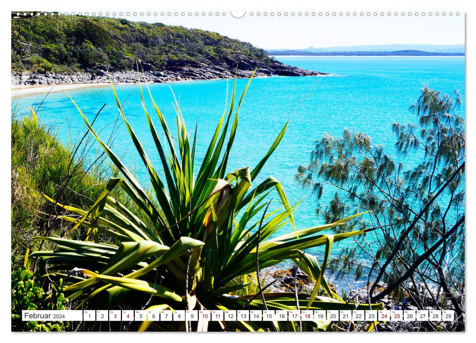 Paradis côtier – Parc national de Noosa Australie (Calvendo Premium Wall Calendar 2024) 