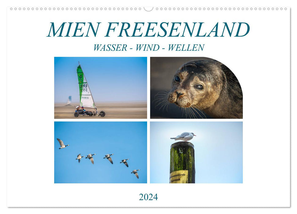 MIEN FREESENLAND - Wasser, Wind, Wellen (CALVENDO Wandkalender 2024)