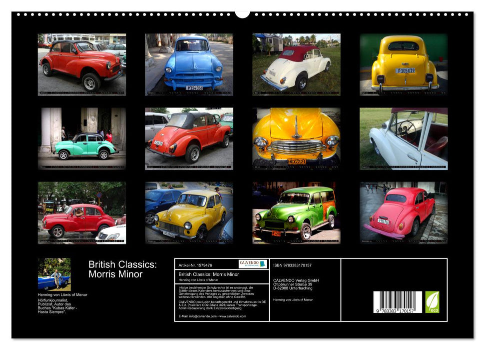 British Classics - Morris Minor (CALVENDO Premium Wandkalender 2024)
