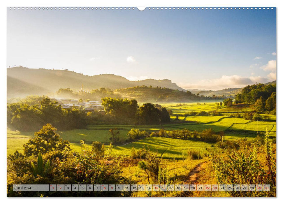 Myanmar - Reise durch das alte Burma (CALVENDO Premium Wandkalender 2024)