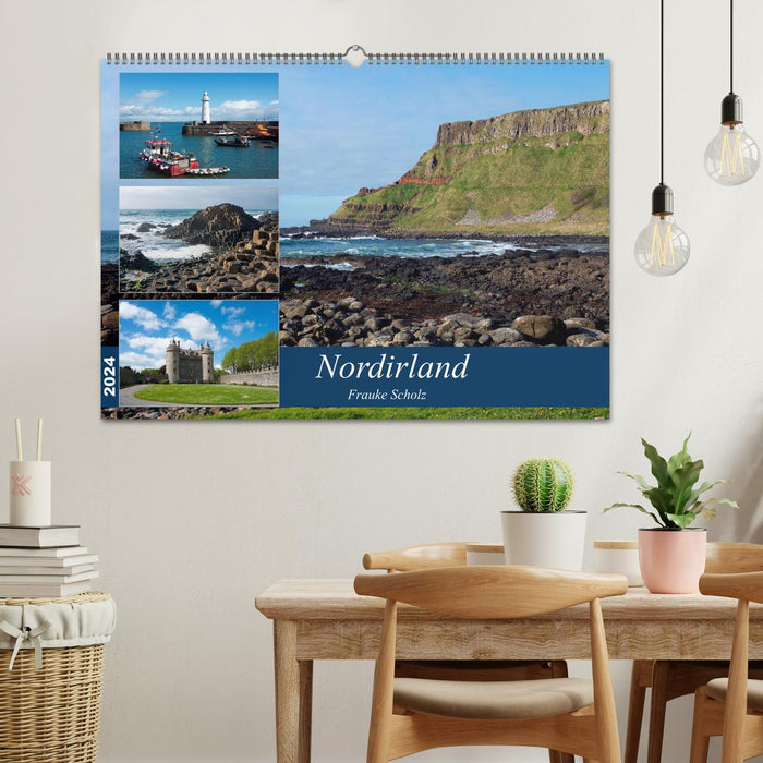 Les points forts de l'Irlande du Nord (calendrier mural CALVENDO 2024) 