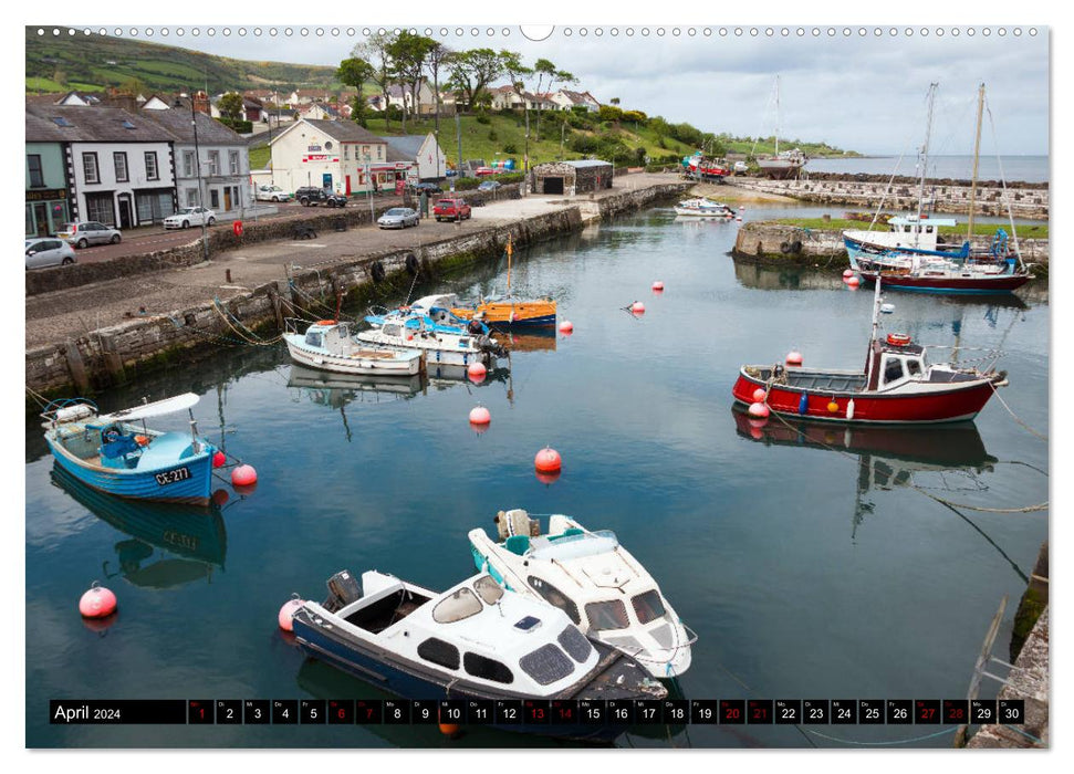 Les points forts de l'Irlande du Nord (calendrier mural CALVENDO 2024) 