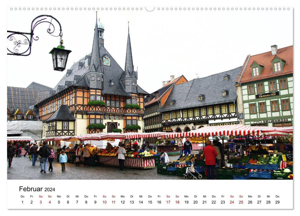 Wernigerode am Harz (Calvendo Premium Calendrier mural 2024) 