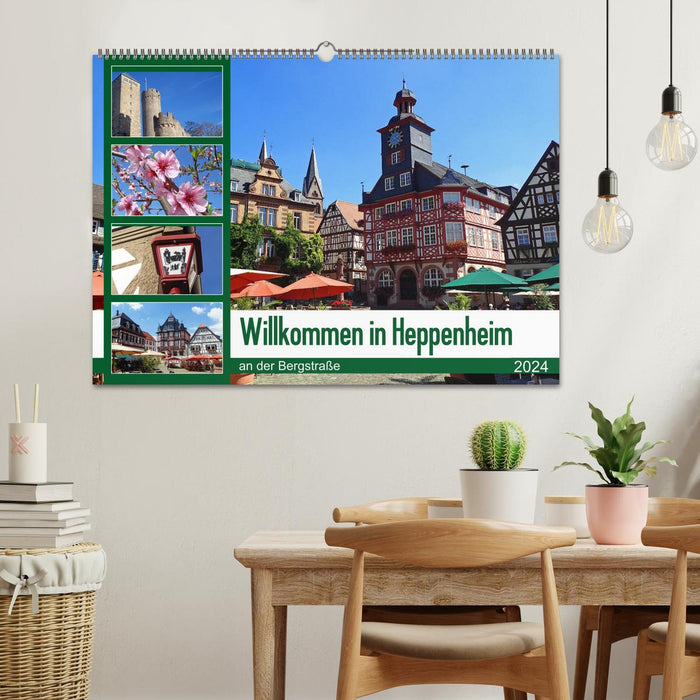 Bienvenue à Heppenheim an der Bergstrasse (calendrier mural CALVENDO 2024) 