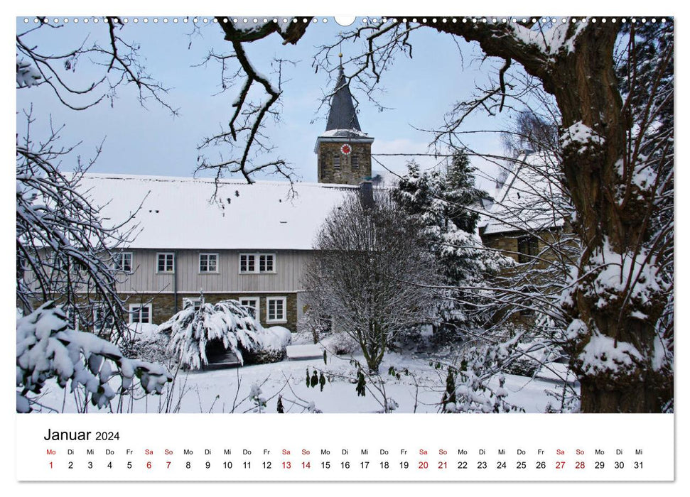 Velbert - Stadt der Schlösser und Beschläge (CALVENDO Premium Wandkalender 2024)