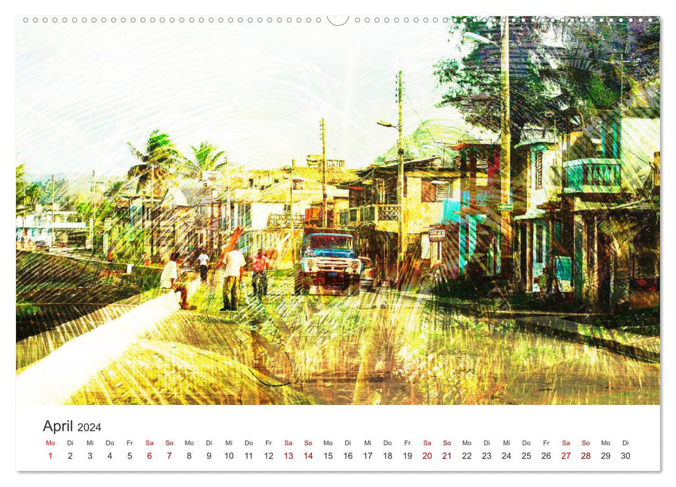 Cuba different-art-ig (Calendrier mural CALVENDO 2024) 