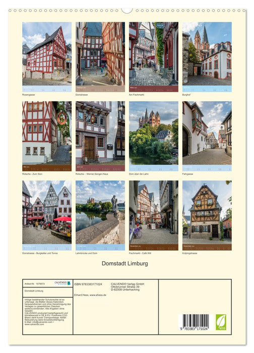 Domstadt Limburg (CALVENDO Premium Wandkalender 2024)