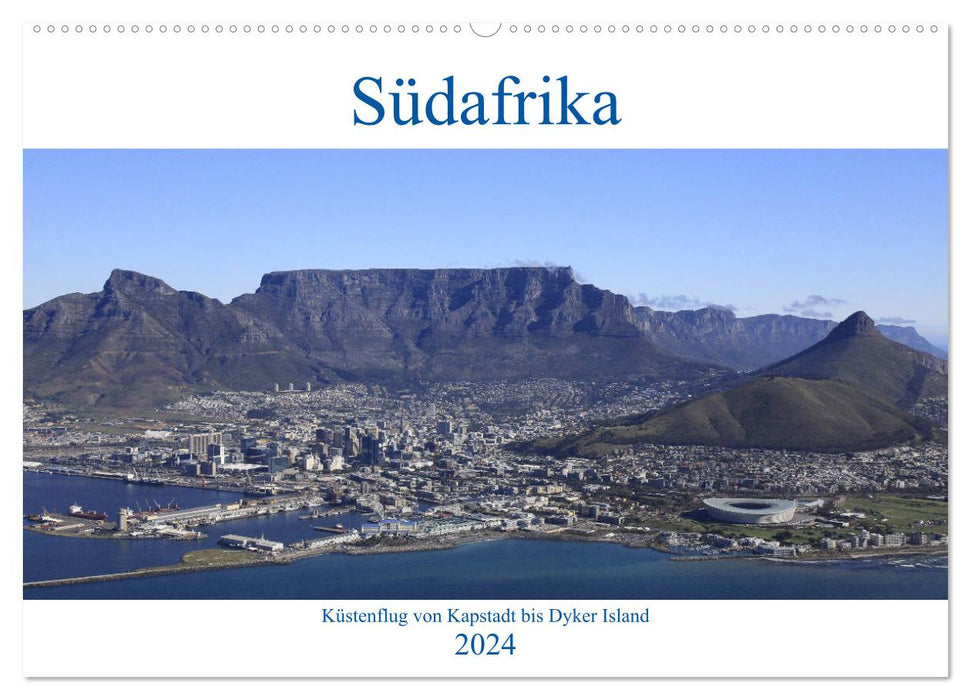 Südafrika - Küstenflug von Kapstadt bis Dyker Island (CALVENDO Wandkalender 2024)