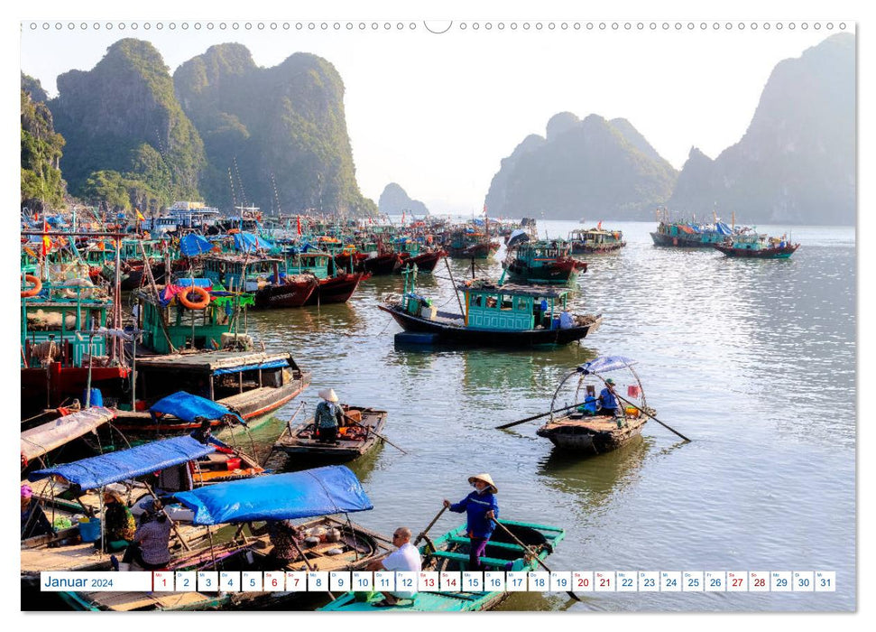Asie pure : Vietnam (Calvendo Premium Wall Calendar 2024) 