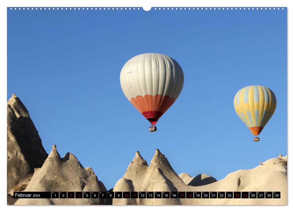 Vol en montgolfière - fascination et aventure (calendrier mural CALVENDO 2024) 