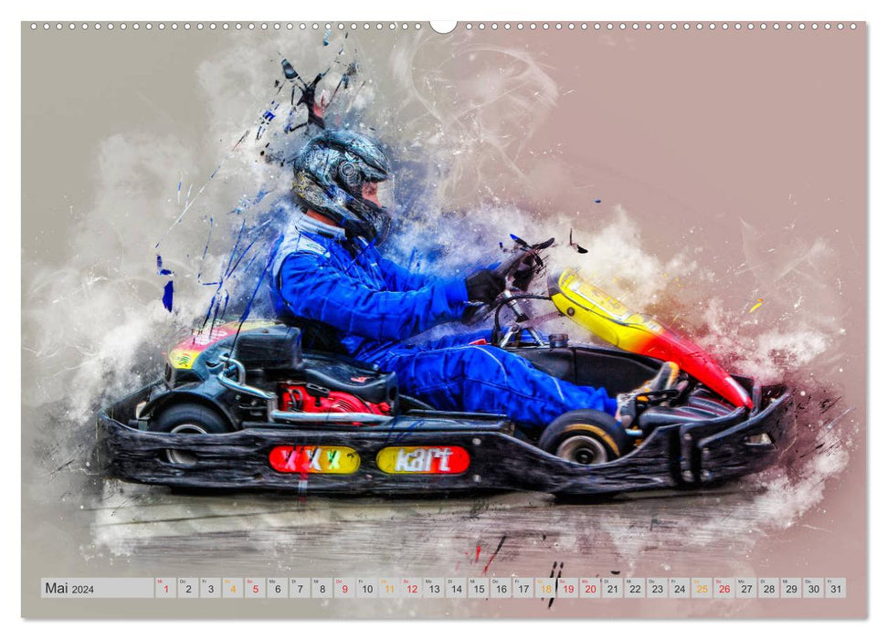 GoKart - extrem cool (CALVENDO Premium Wandkalender 2024)