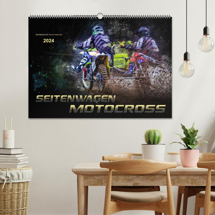 Seitenwagen Motocross (CALVENDO Wandkalender 2024)