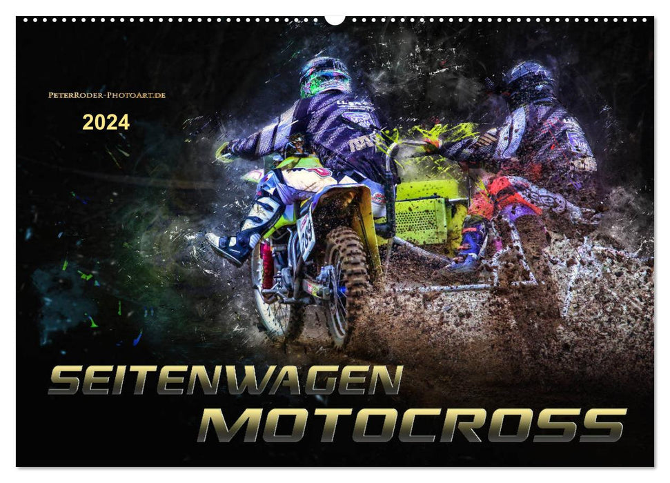 Seitenwagen Motocross (CALVENDO Wandkalender 2024)