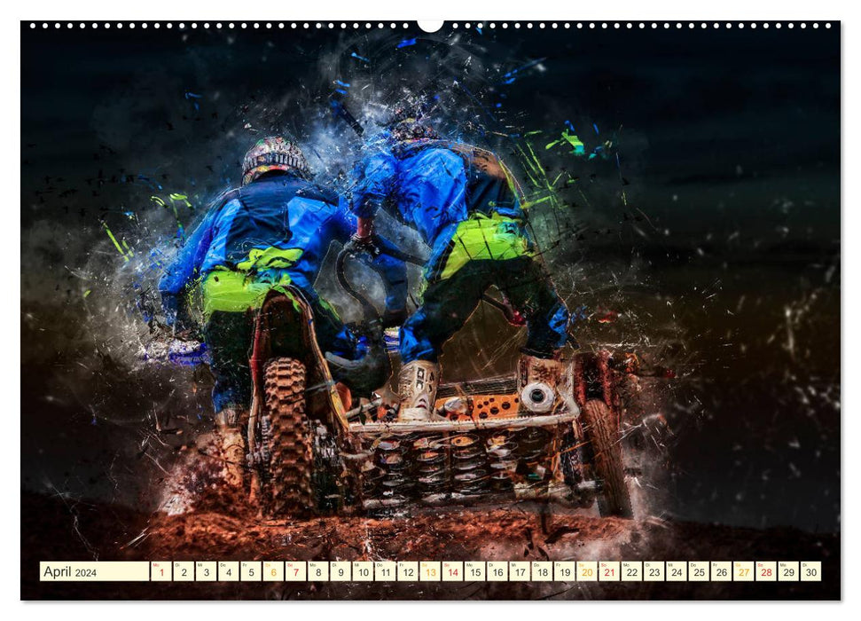 Seitenwagen Motocross (CALVENDO Wandkalender 2024)